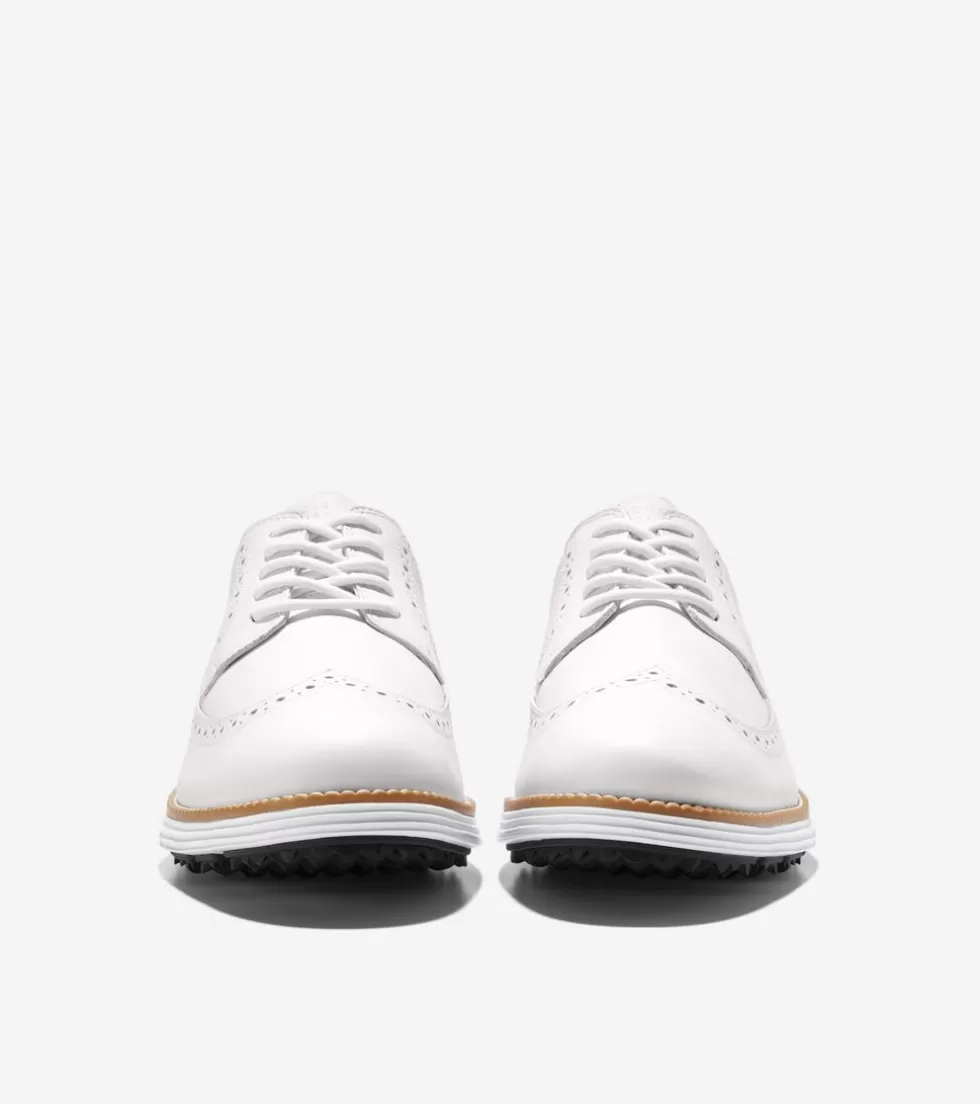 Cole Haan GOLF SHOES | OXFORDS^Men's ØriginalGrand Water-Resistant Golf Shoe OpticWhite-Natural-OpticWhite