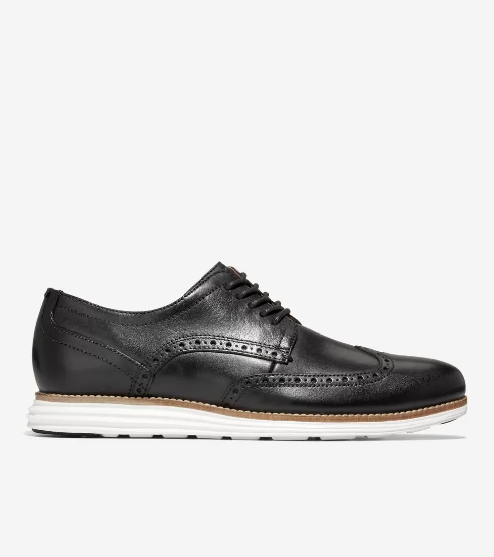 Cole Haan EXTENDED SIZES & WIDTHS | DRESS SHOES^Men's ØriginalGrand Wingtip Oxfords Black-White