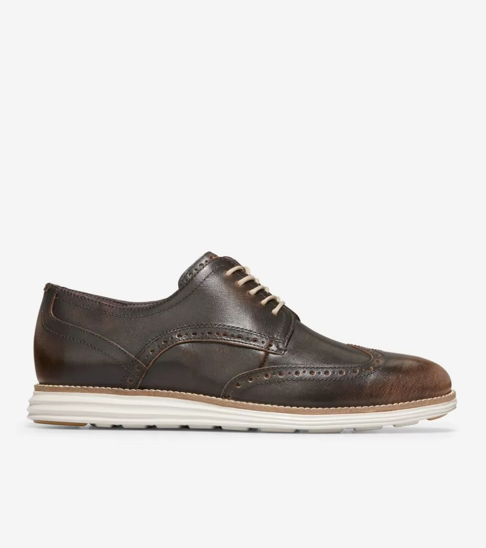 Cole Haan DRESS SHOES | OXFORDS^Men's ØriginalGrand Wingtip Oxfords NaturalTan-SilverBirch