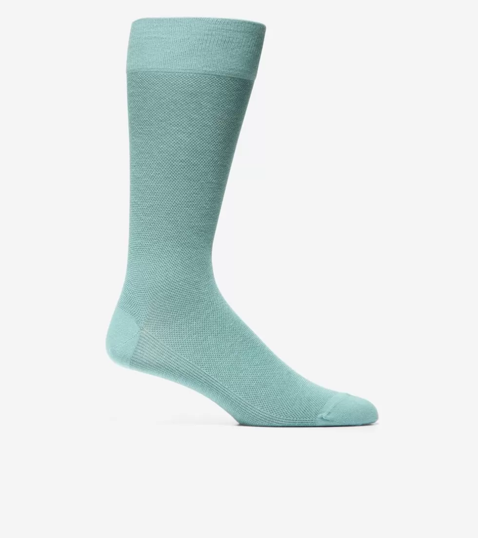 Cole Haan SOCKS | SOCKS^Men's Pique Crew Socks Green