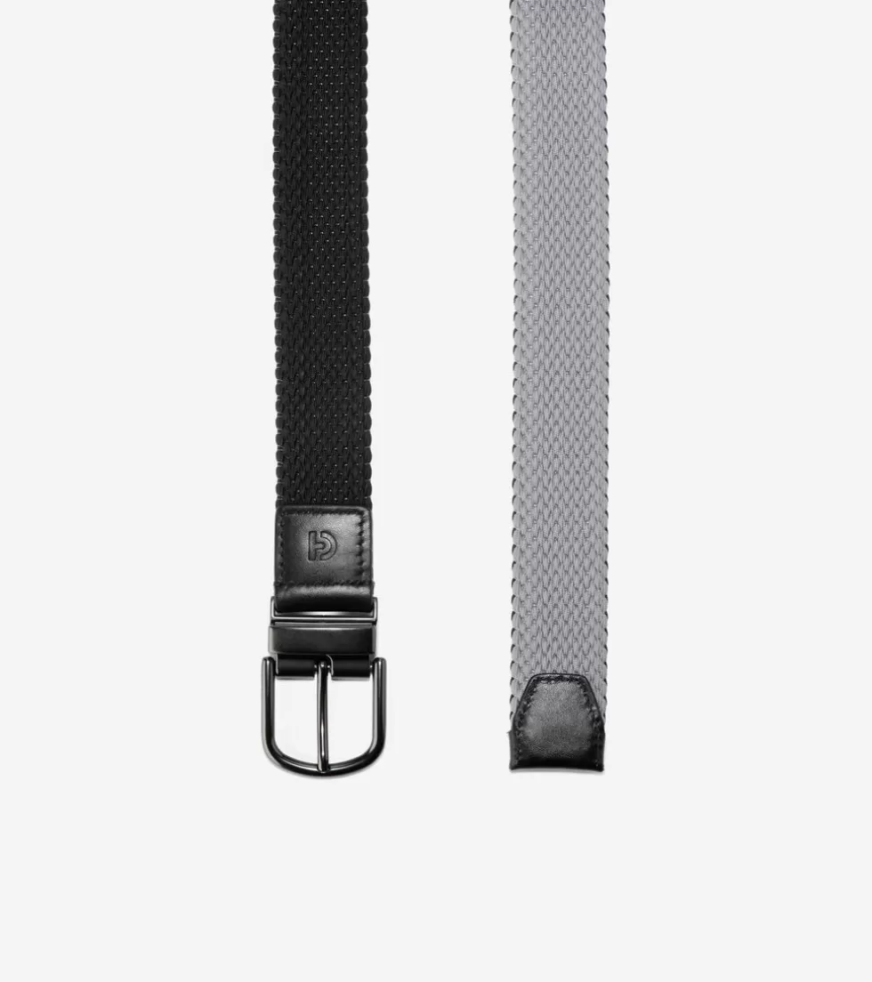 Cole Haan BELTS | BELTS^Men's Reversible Stretch Belt Black-Gray