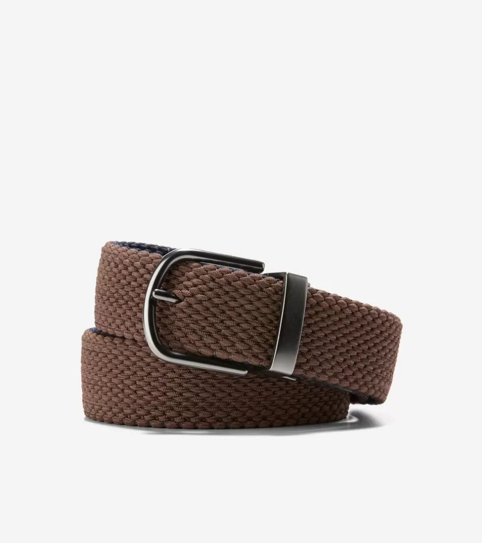 Cole Haan BELTS | BELTS^Men's Reversible Stretch Belt Brown-Navy