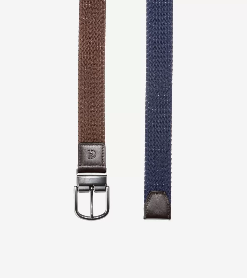 Cole Haan BELTS | BELTS^Men's Reversible Stretch Belt Brown-Navy