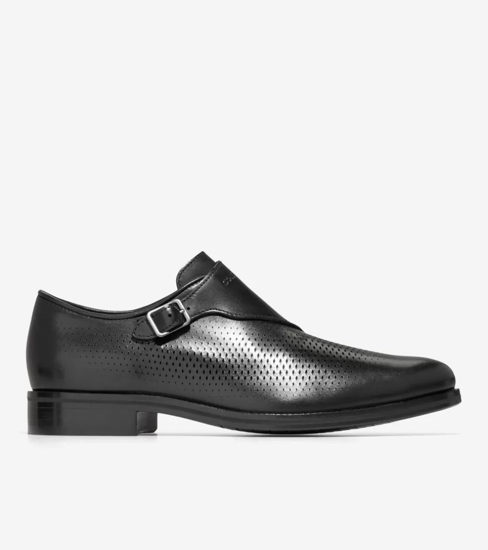Cole Haan DRESS SHOES | OXFORDS^Men's Washington Grand Laser Monk Strap Shoes Black