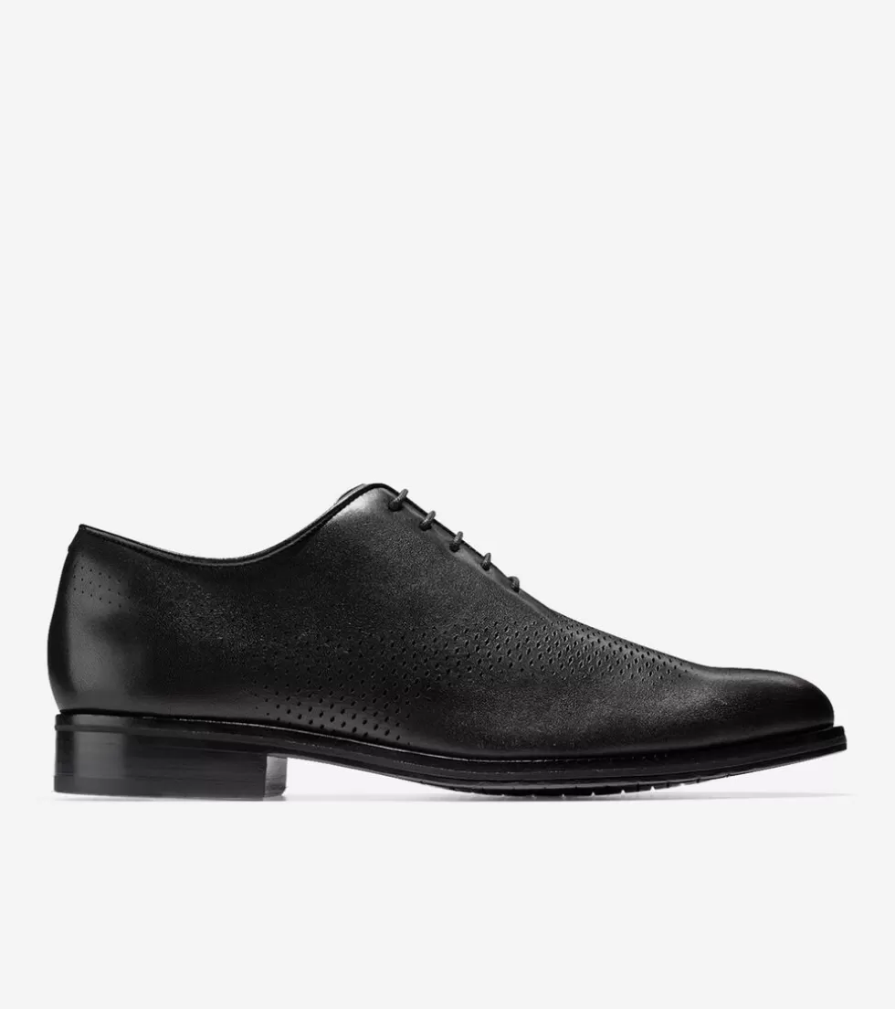 Cole Haan EXTENDED SIZES & WIDTHS | DRESS SHOES^Men's Washington Grand Laser Wingtip Oxfords BlackLeather