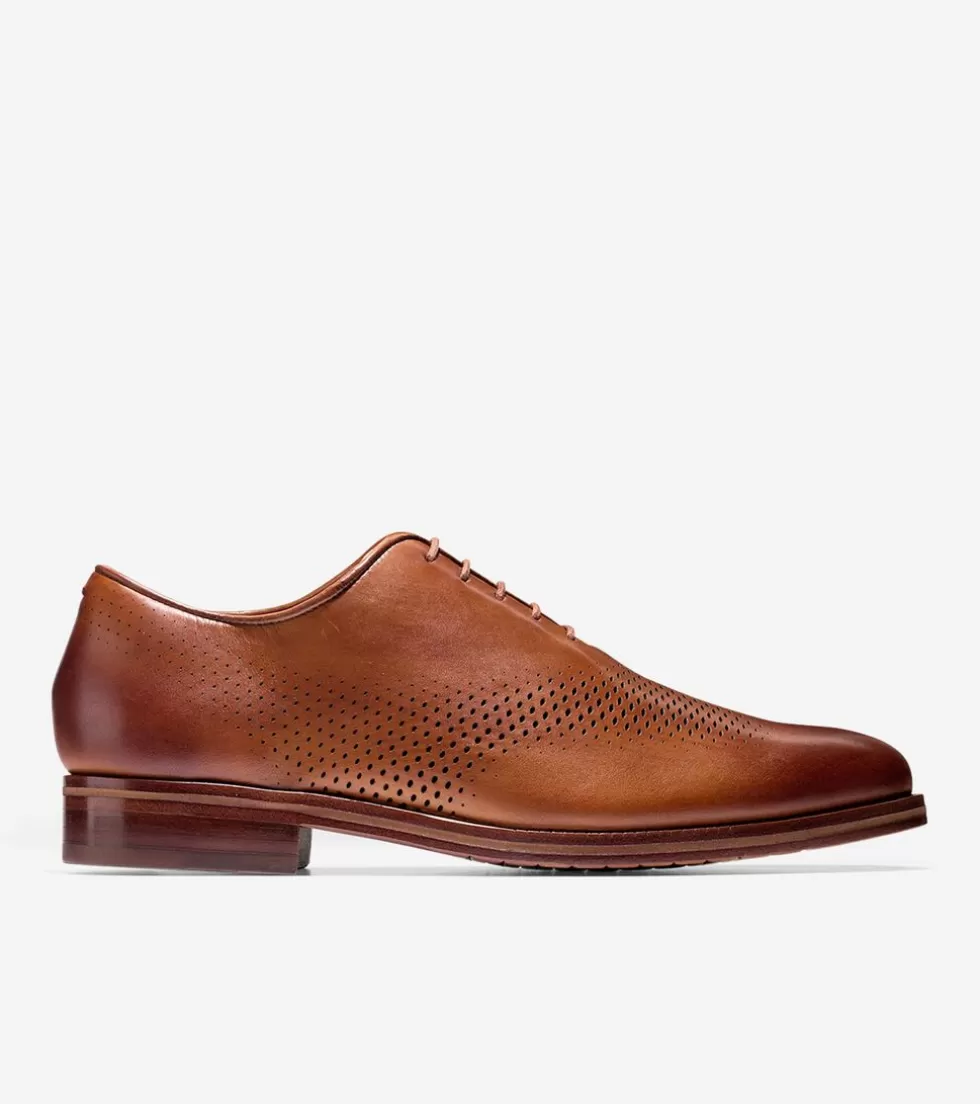 Cole Haan EXTENDED SIZES & WIDTHS | DRESS SHOES^Men's Washington Grand Laser Wingtip Oxfords BritishTanLeather