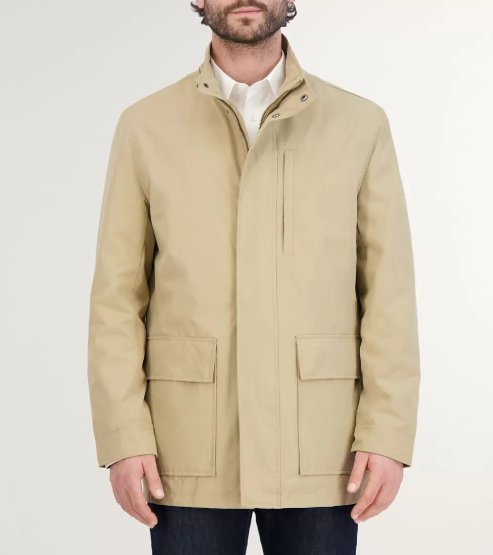Cole Haan SOFTSHELL JACKETS | COATS & JACKETS^Men's Water-Resistant Jacket Khaki