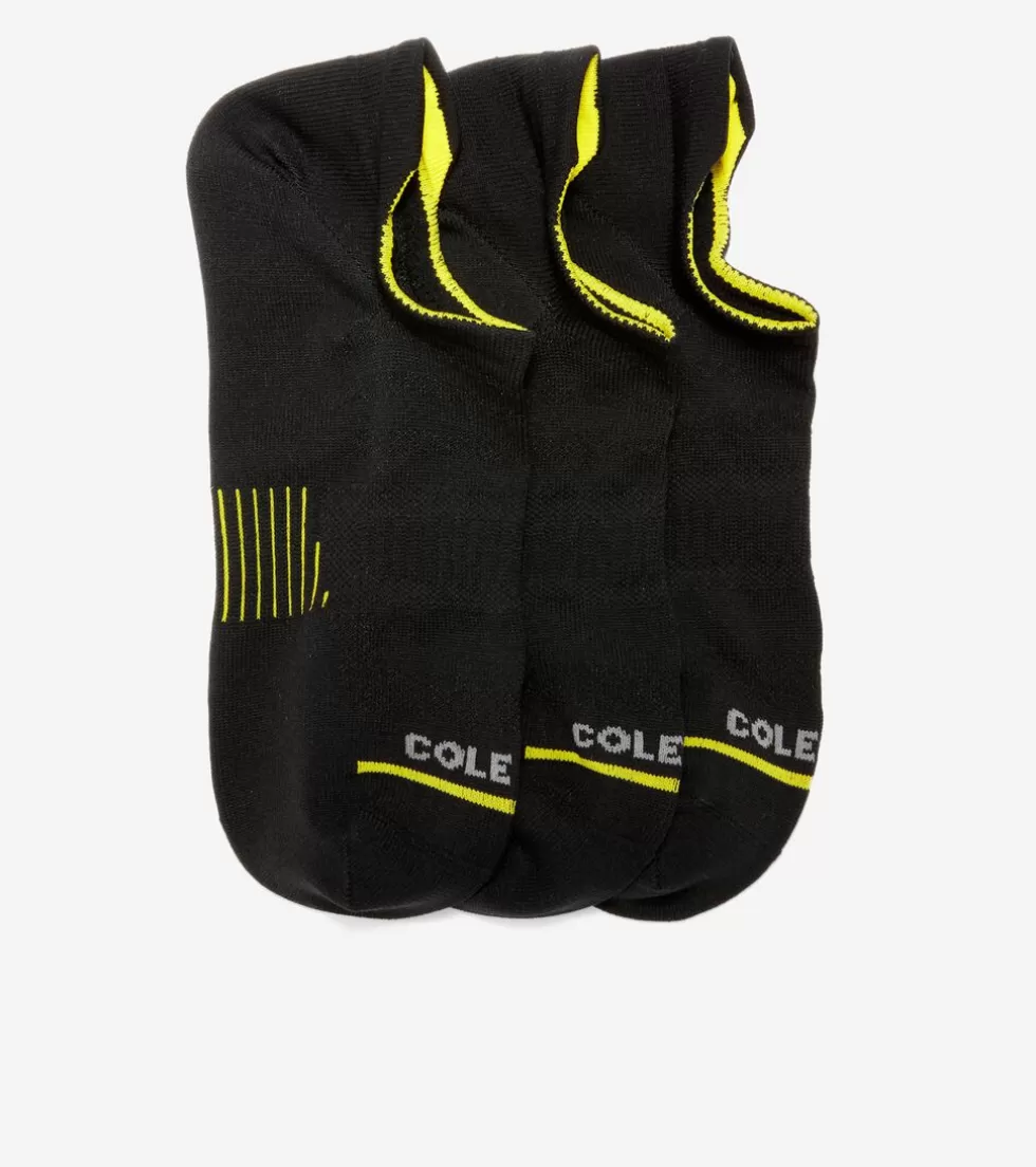 Cole Haan SOCKS | SOCKS^Men's ZERØGRAND 3-Pair Liner Socks Black