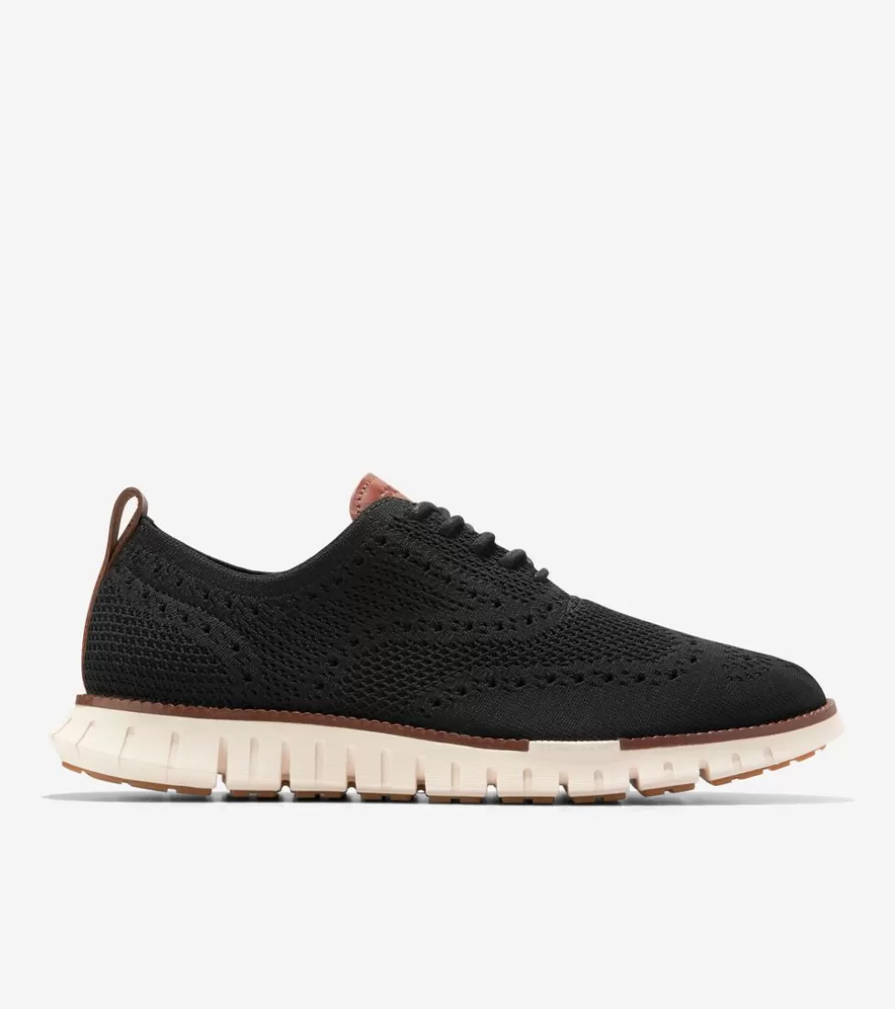 Cole Haan DRESS SHOES | OXFORDS^Men's ZERØGRAND Remastered Stitchlite™ Wingtip Oxfords BlackStitchlite™-Ivory
