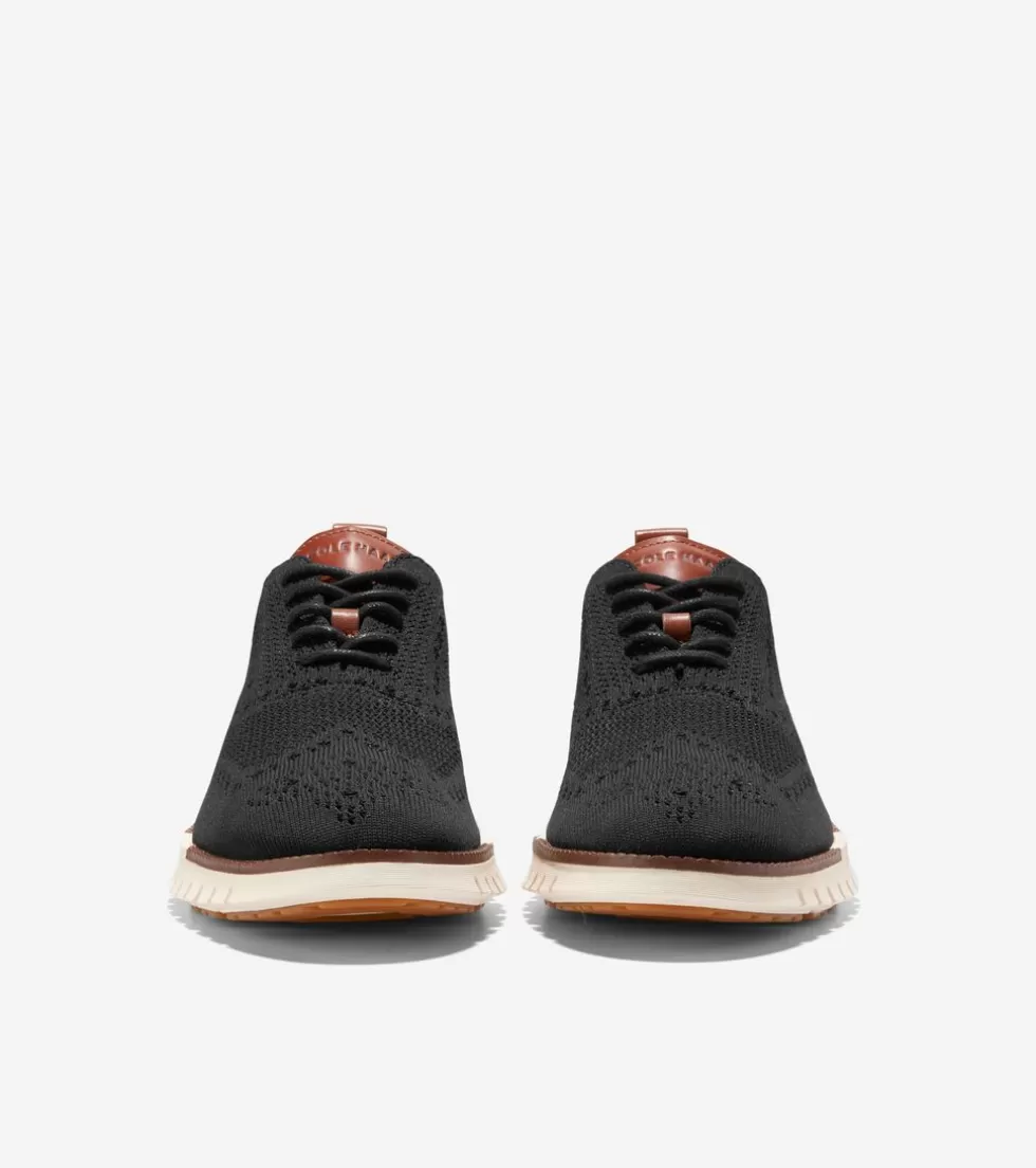 Cole Haan DRESS SHOES | OXFORDS^Men's ZERØGRAND Remastered Stitchlite™ Wingtip Oxfords BlackStitchlite™-Ivory