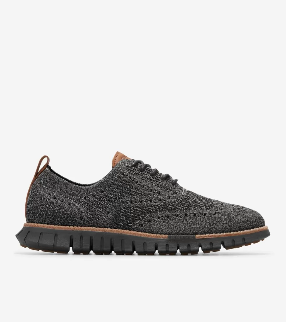 Cole Haan DRESS SHOES | OXFORDS^Men's ZERØGRAND Remastered Stitchlite™ Wingtip Oxfords MagnetGrayStitchlite™-Black