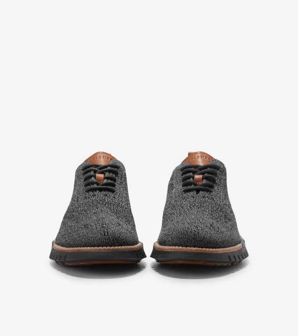 Cole Haan DRESS SHOES | OXFORDS^Men's ZERØGRAND Remastered Stitchlite™ Wingtip Oxfords MagnetGrayStitchlite™-Black