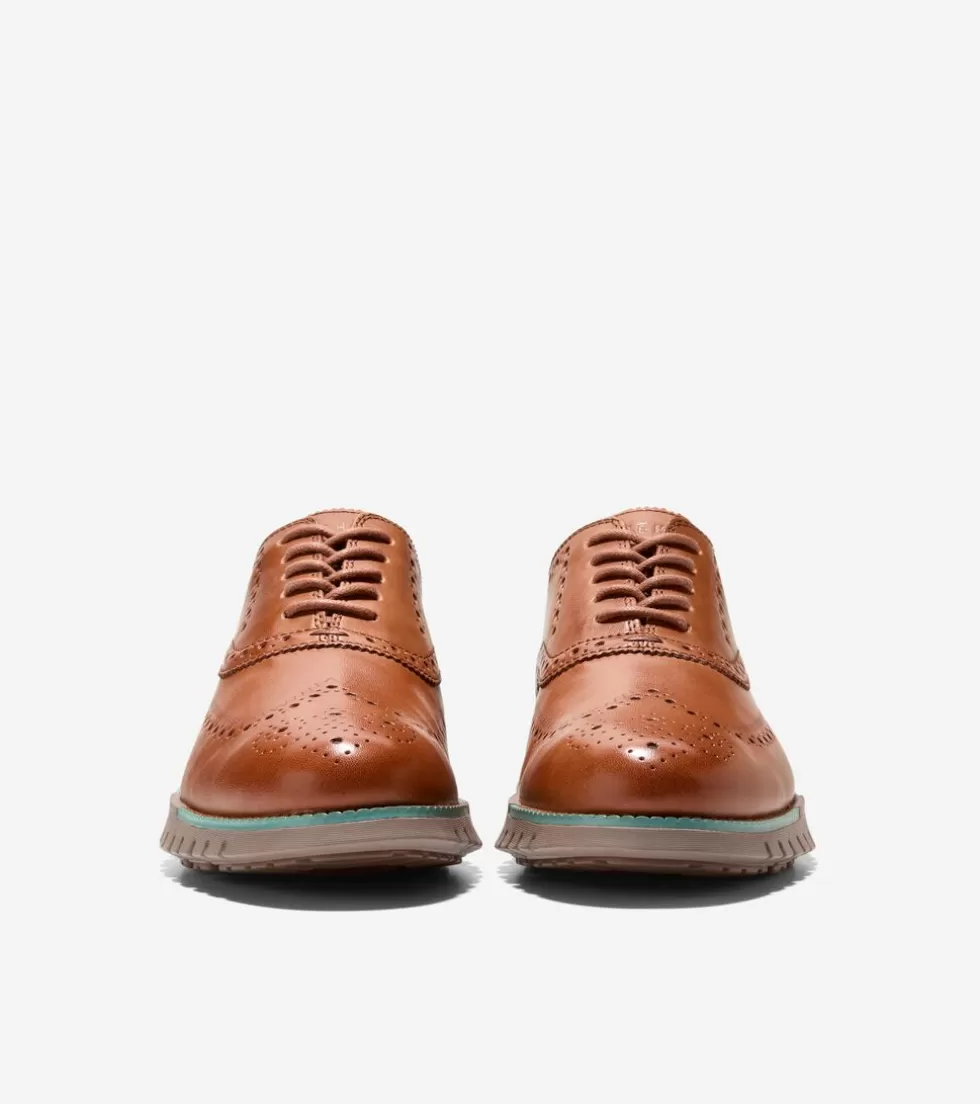 Cole Haan DRESS SHOES | OXFORDS^Men's ZERØGRAND Remastered Wingtip Oxfords Acorn-IrishCoffee
