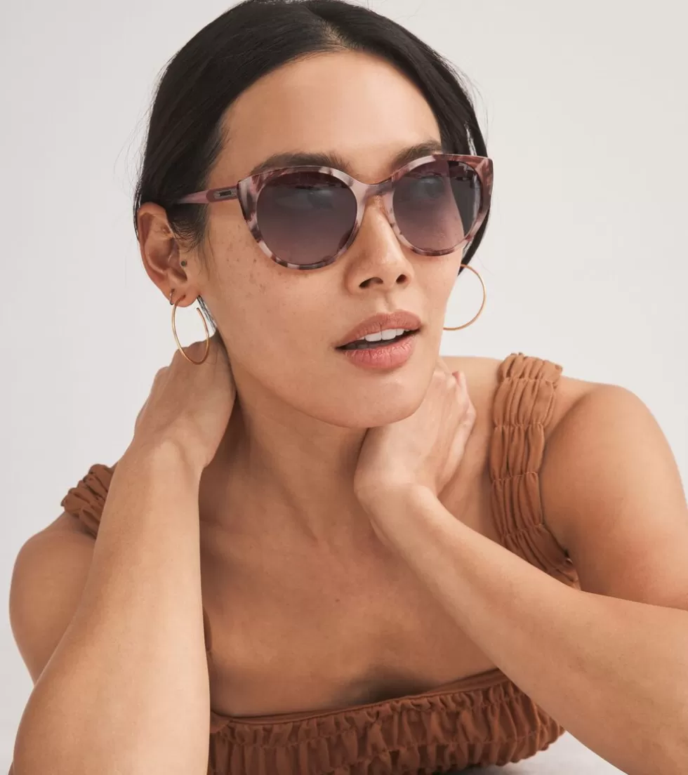 Cole Haan SUNGLASSES | SUNGLASSES^Round Cat Eye Sunglasses BlueTortoise