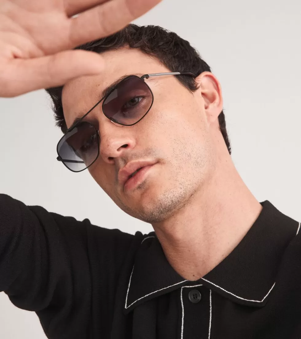 Cole Haan SUNGLASSES | SUNGLASSES^Square Navigator Sunglasses Black