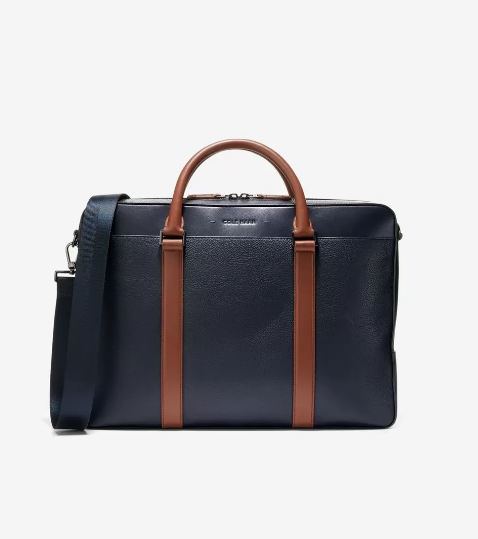 Cole Haan BACKPACKS & BRIEFCASES^Triboro Briefcase NavyBlazerNewBritishTan