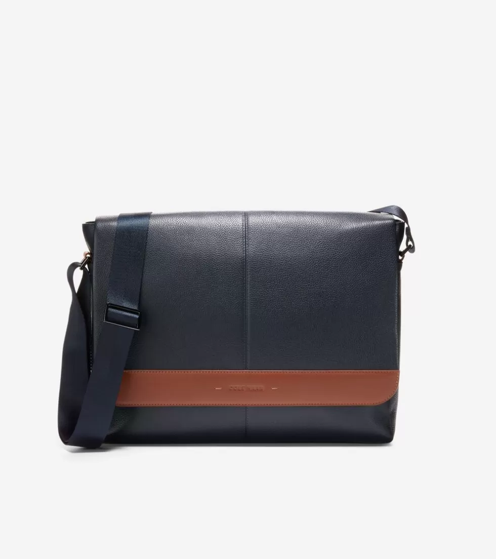 Cole Haan BACKPACKS & BRIEFCASES^Triboro Messenger NavyBlazerNewBritishTan