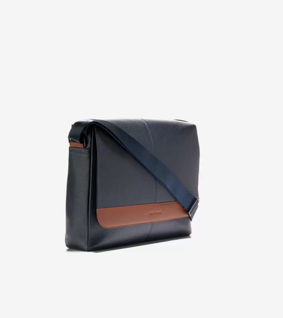 Cole Haan BACKPACKS & BRIEFCASES^Triboro Messenger NavyBlazerNewBritishTan