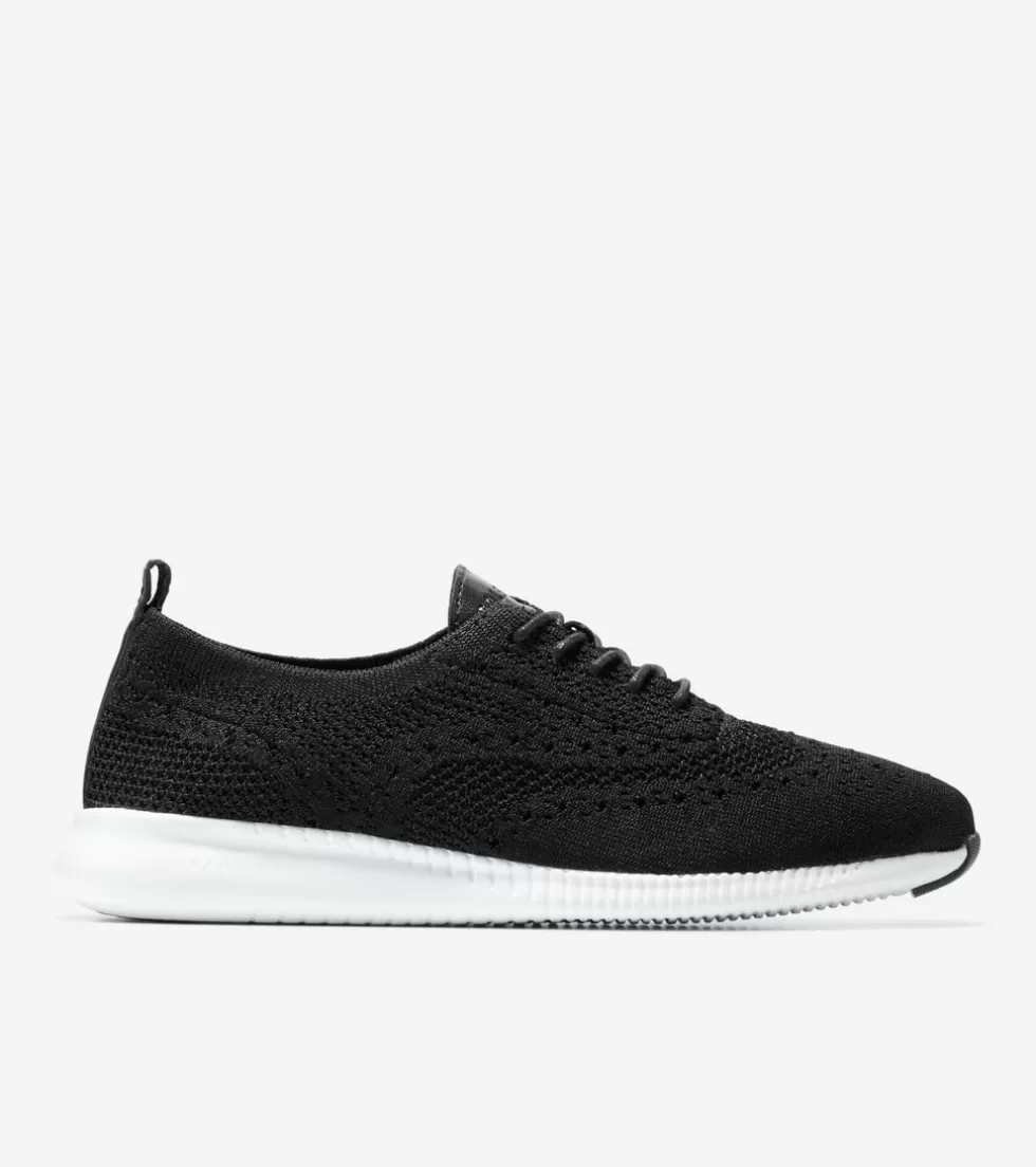 Cole Haan OXFORDS^Women's 2.ZERØGRAND Wingtip Oxfords BlackStitchlite™-OpticWhite