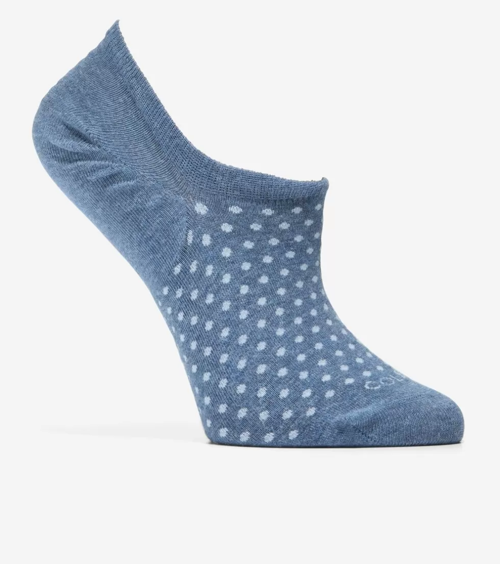 Cole Haan SOCKS | SOCKS^Women's 3-Pack Dot Sneakers Liner Socks Blue-Assorted