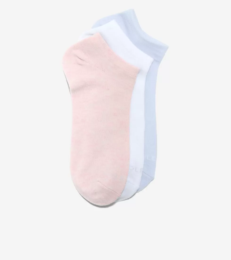 Cole Haan SOCKS | SOCKS^Women's 3-Pack Solid Soft Low-Cut Socks SoftPinkHeather-Assorted