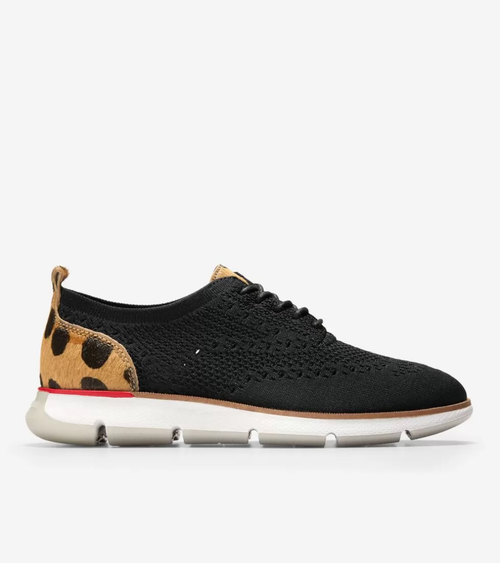 Cole Haan OXFORDS^Women's 4.ZERØGRAND Oxfords BlackStitchlite™-JaguarHaircalf