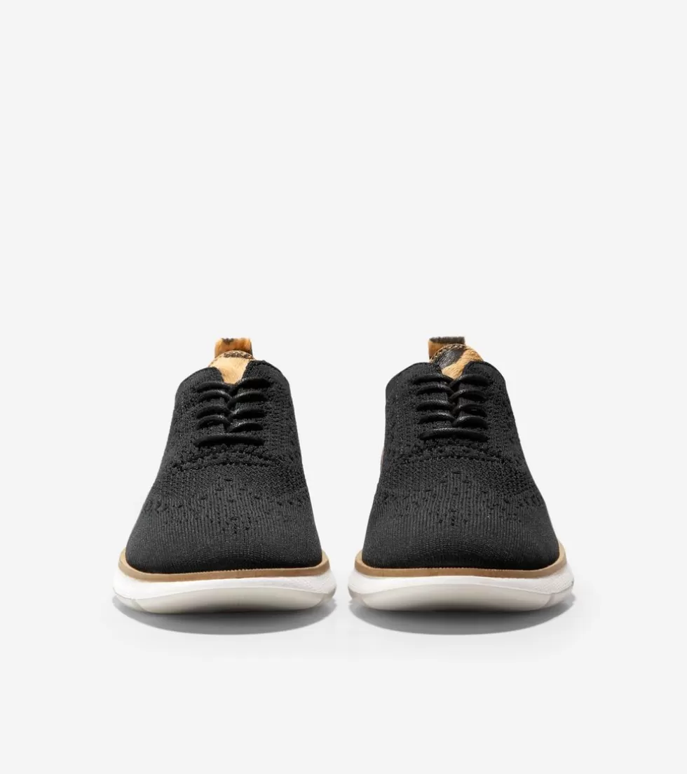 Cole Haan OXFORDS^Women's 4.ZERØGRAND Oxfords BlackStitchlite™-JaguarHaircalf