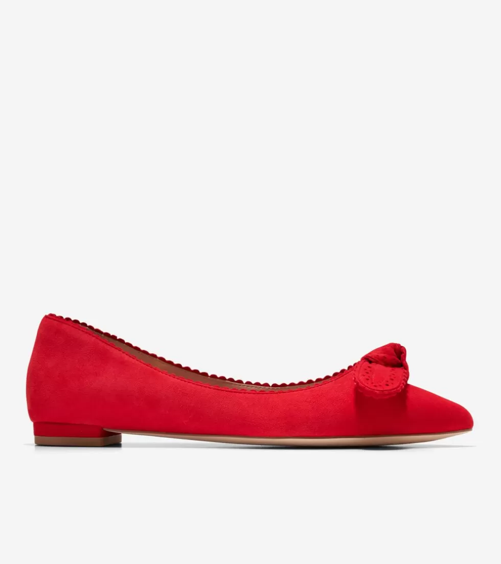 Cole Haan FLATS & SLIP-ONS | DRESS SHOES^Women's Bellport Bow Skimmer Flats TrueRed