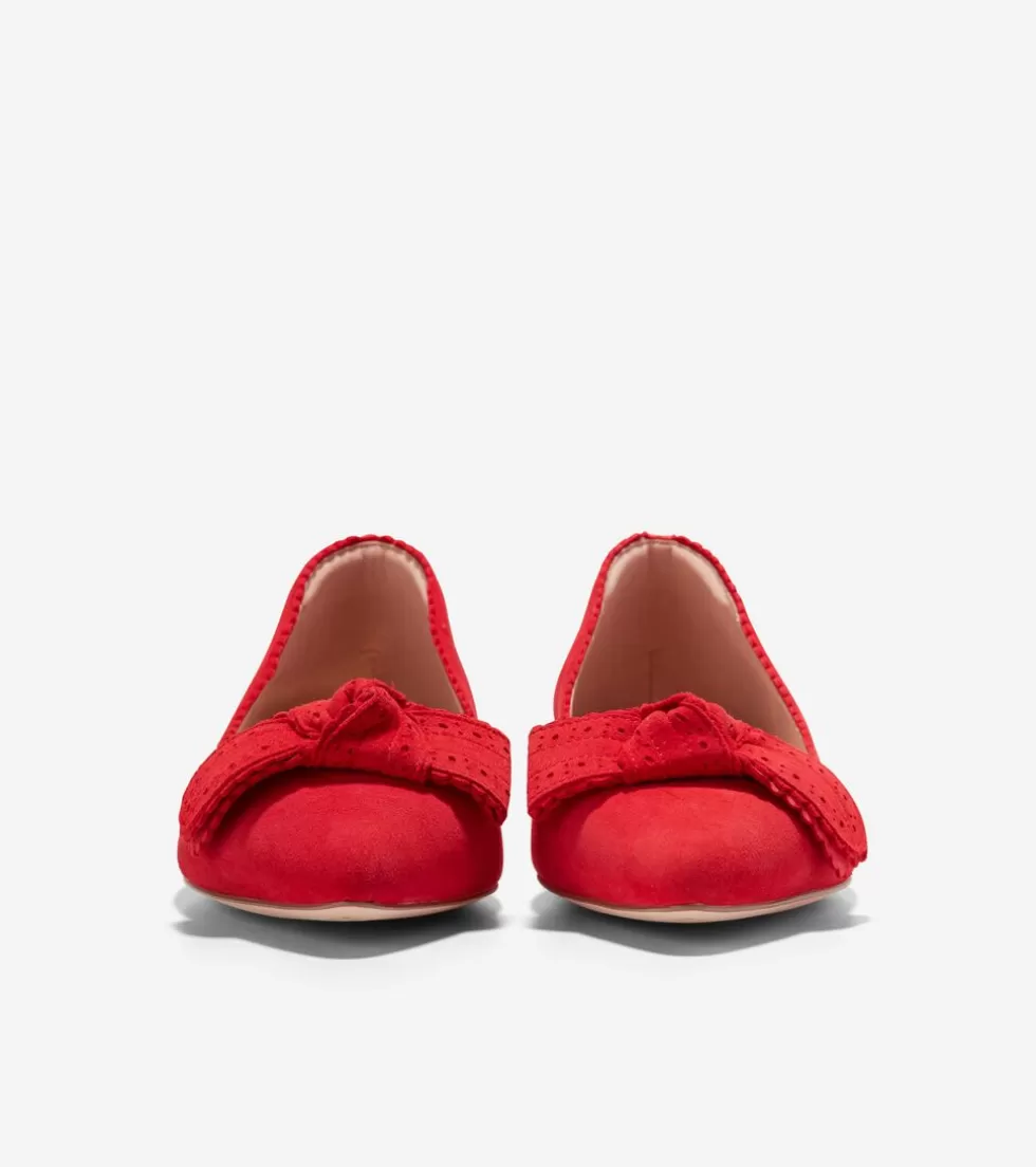 Cole Haan FLATS & SLIP-ONS | DRESS SHOES^Women's Bellport Bow Skimmer Flats TrueRed