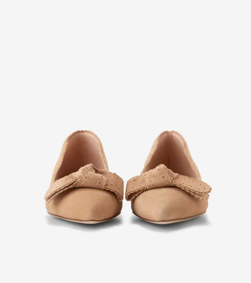 Cole Haan FLATS & SLIP-ONS | DRESS SHOES^Women's Bellport Bow Skimmer Flats BlushTan