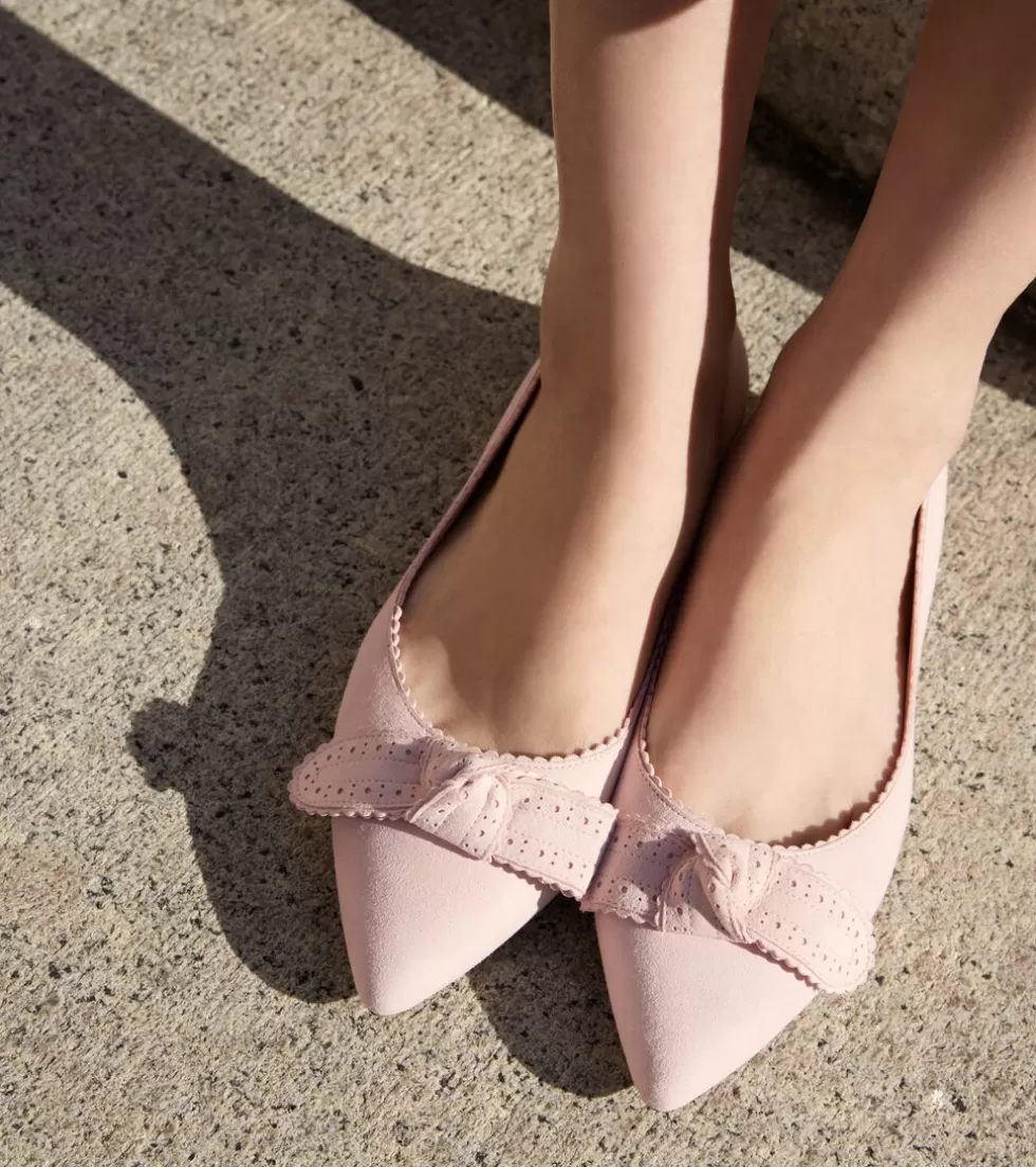 Cole Haan DRESS SHOES | FLATS & SLIP-ONS^Women's Bellport Bow Skimmer Flats PrimrosePink