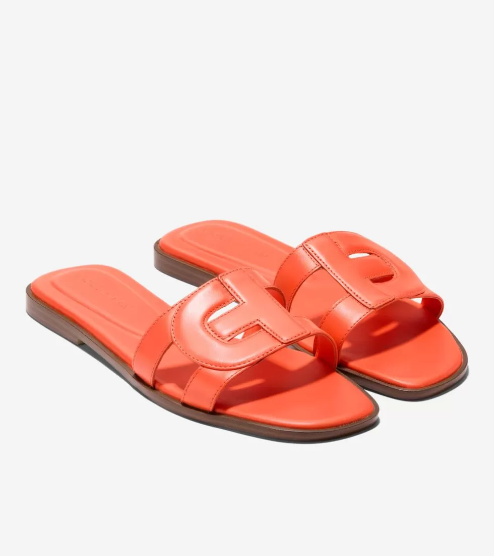 Cole Haan SANDALS^Women's Chrisee Slide Sandals NasturtiumOrange