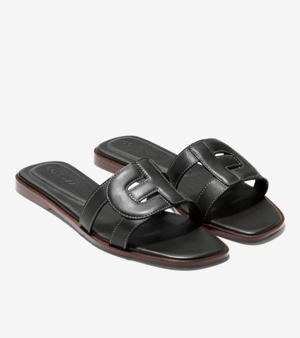 Cole Haan SANDALS^Women's Chrisee Slide Sandals Black