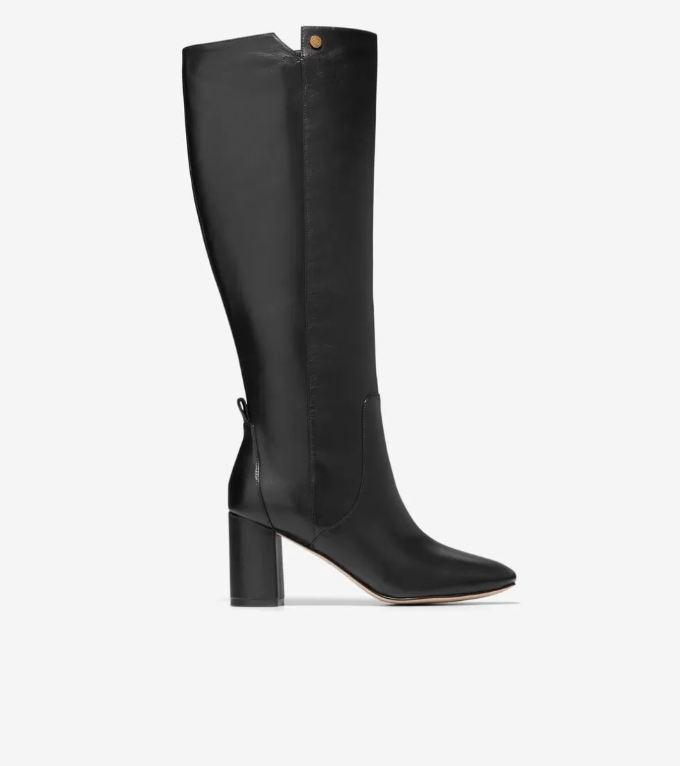 Cole Haan BOOTS^Women's Chrystie Square Toe Tall Boot Black