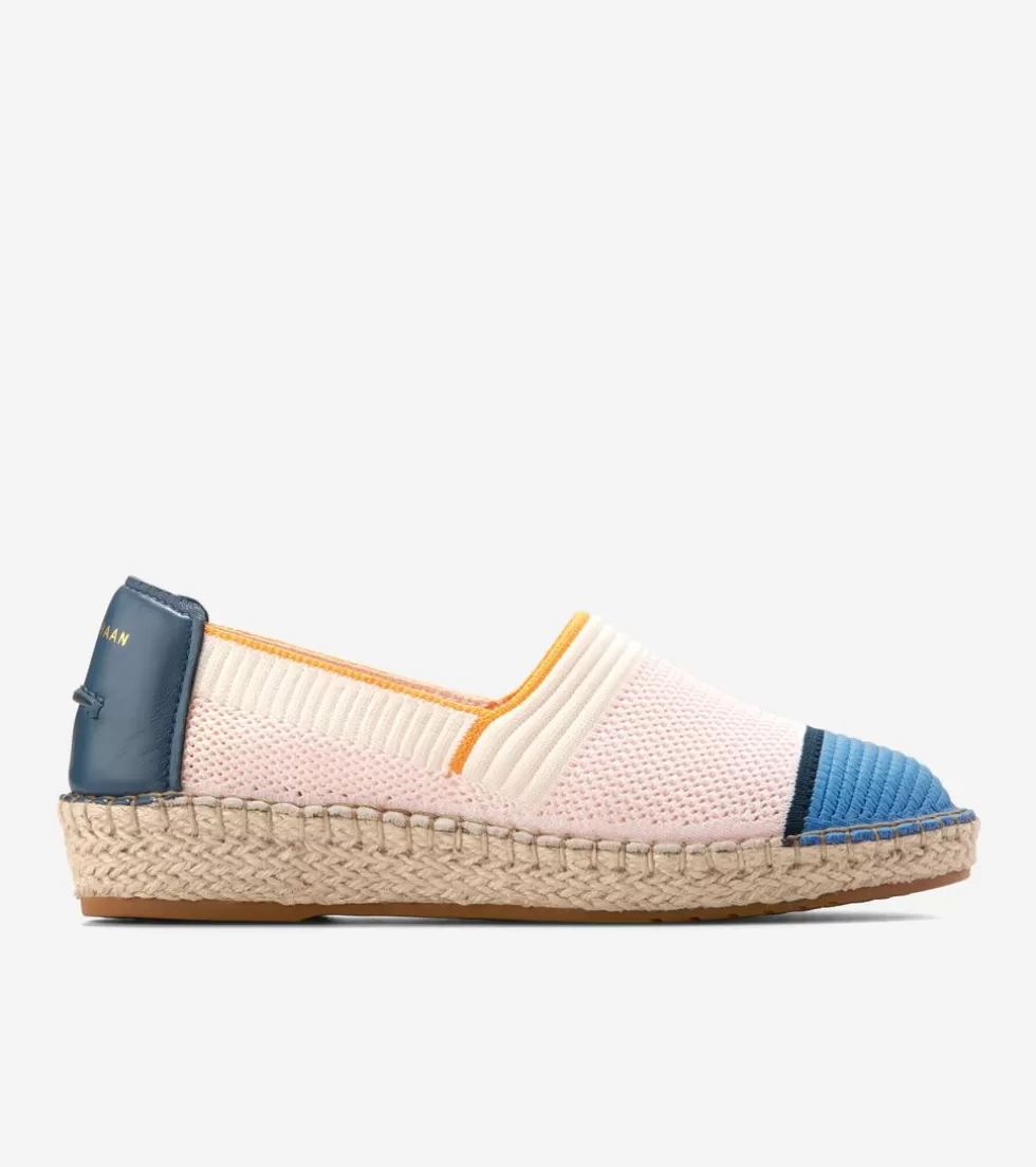 Cole Haan FLATS & SLIP-ONS | ESPADRILLES^Women's Cloudfeel Espadrille II Slip-On Loafers Primrose-Ivory-MarinaStitchlite™