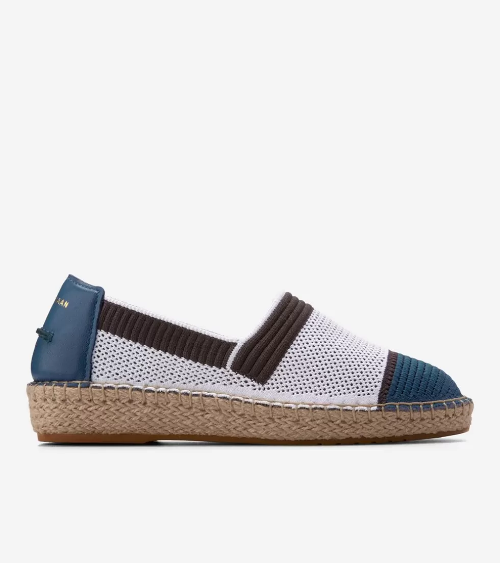 Cole Haan FLATS & SLIP-ONS | ESPADRILLES^Women's Cloudfeel Espadrille II Slip-On Loafers White-BlueWingTeal-ChocolateStitchlite™