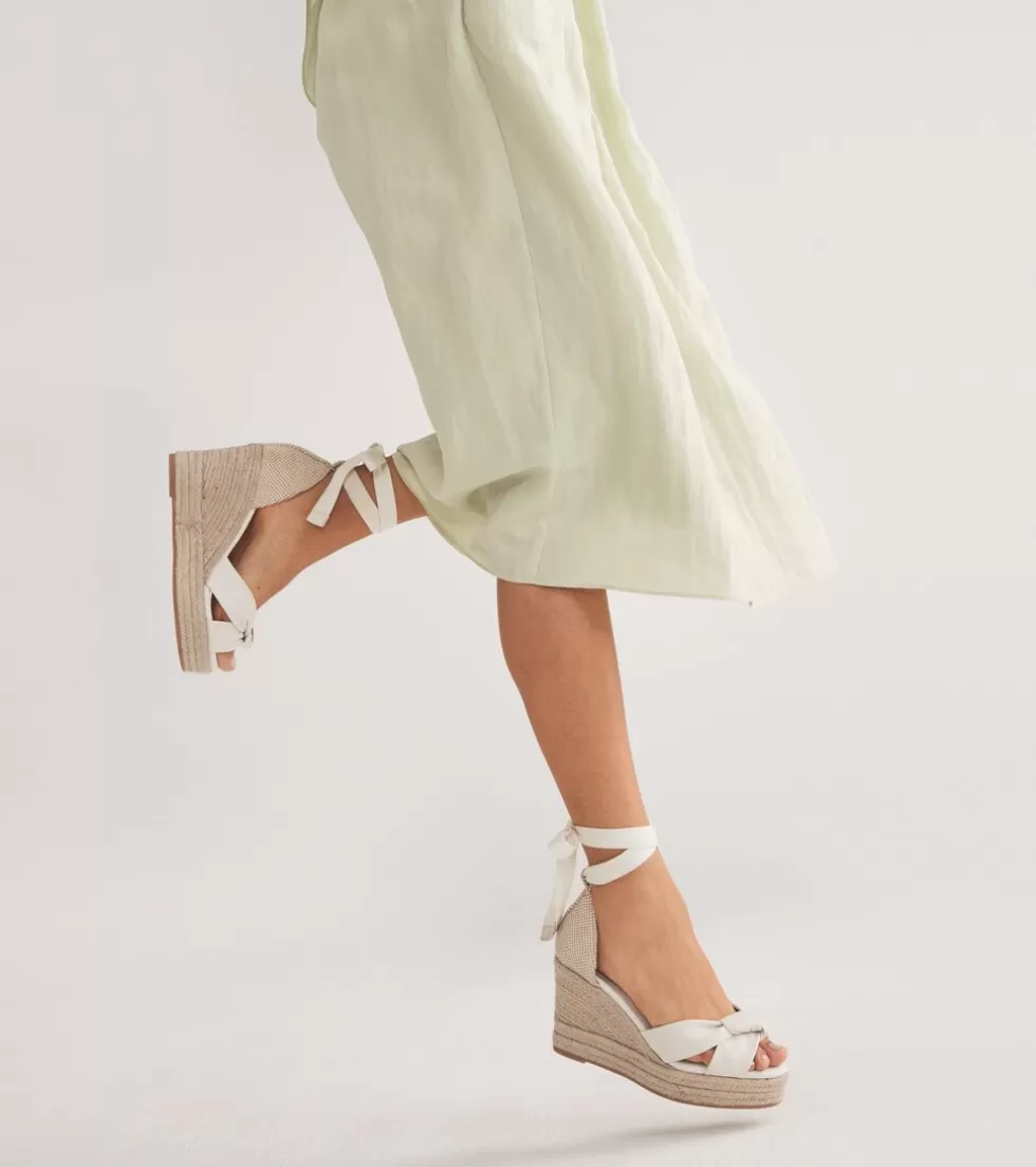 Cole Haan DRESS SHOES | ESPADRILLES^Women's Cloudfeel Hampton Wedge Sandals Ivory-NaturalCanvas