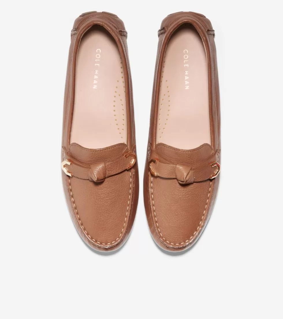 Cole Haan FLATS & SLIP-ONS | DRESS SHOES^Women's Evelyn Bow Driver PecanLeather