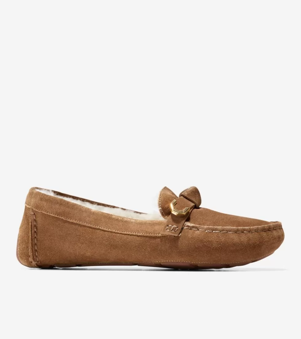 Cole Haan FLATS & SLIP-ONS | DRESS SHOES^Women's Evelyn Bow Drivers GoldenToffee
