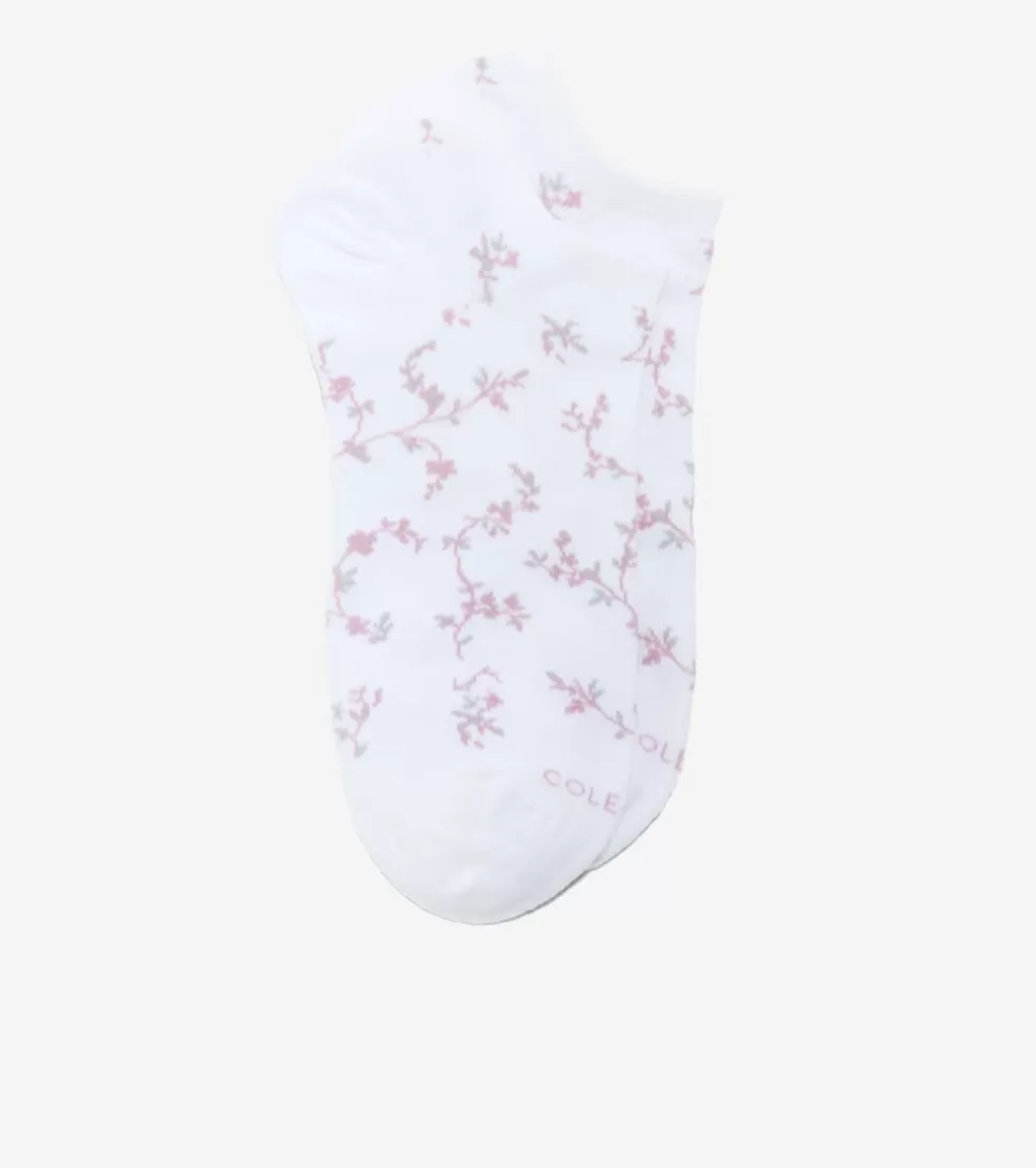 Cole Haan SOCKS | SOCKS^Women's Floral No Show Socks White