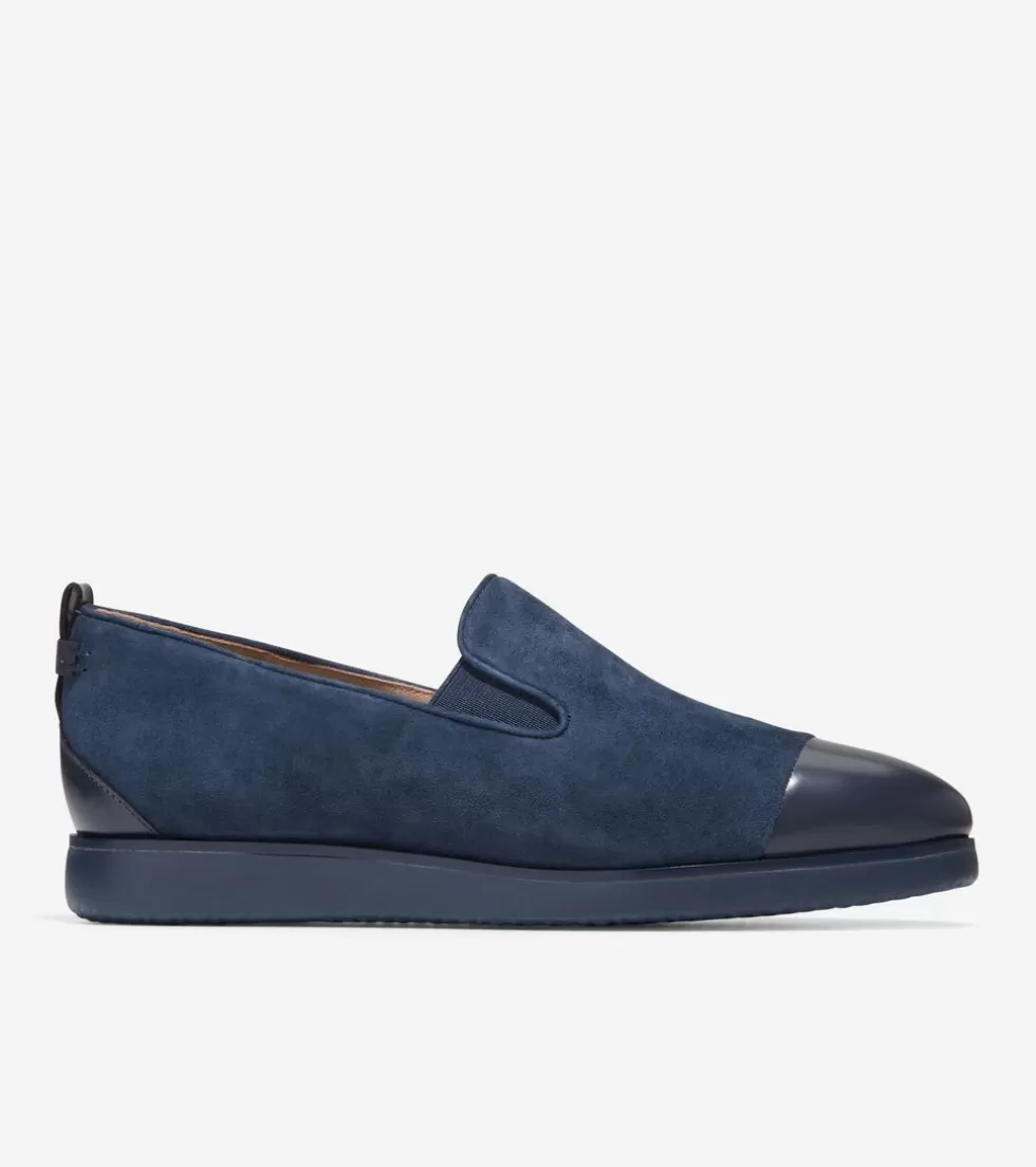 Cole Haan FLATS & SLIP-ONS | DRESS SHOES^Women's Grand Ambition Slip-On Loafer NavyBlazerSuede
