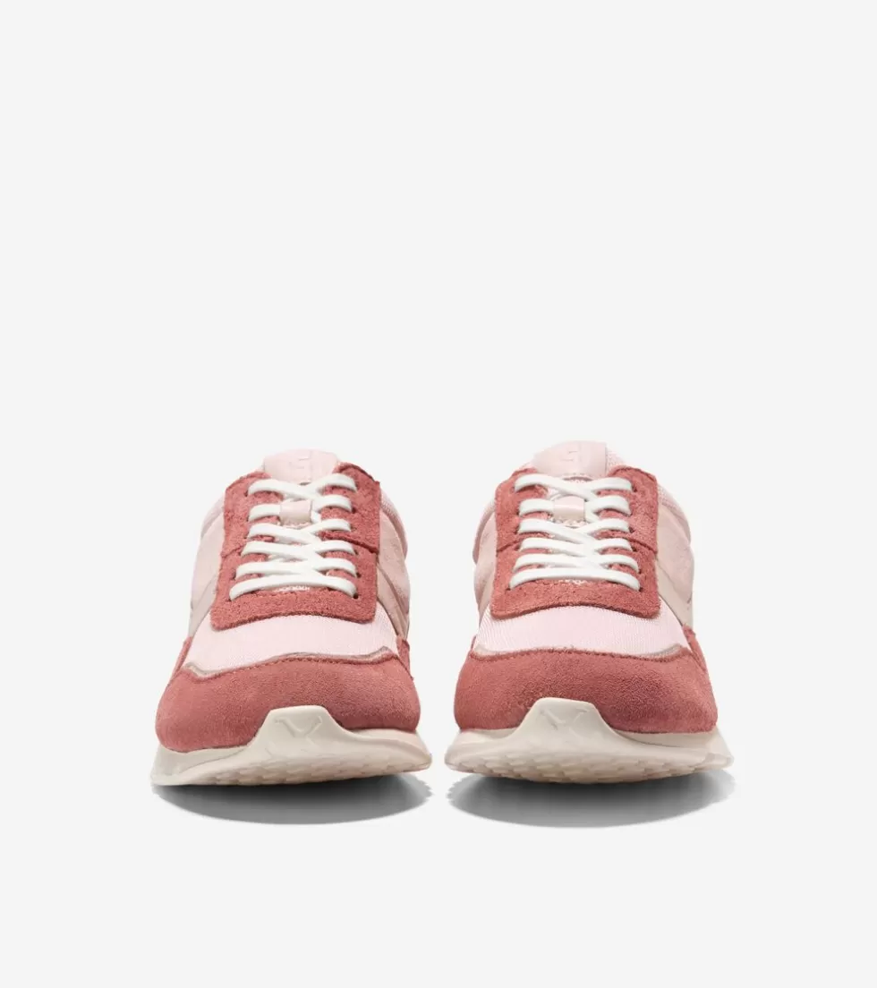 Cole Haan SNEAKERS^Women's Grand Crosscourt Cooper Runner Sneakers Mahogany-Rosewater