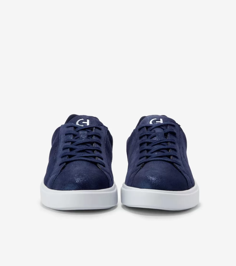 Cole Haan SNEAKERS^Women's Grand Crosscourt Daily Sneakers EveningBlueMetallic-OpticWhite