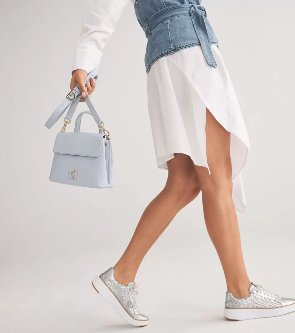 Cole Haan SNEAKERS^Women's Grandprø Topspin Sneakers SilverGenevieveWeave-OpticWhite