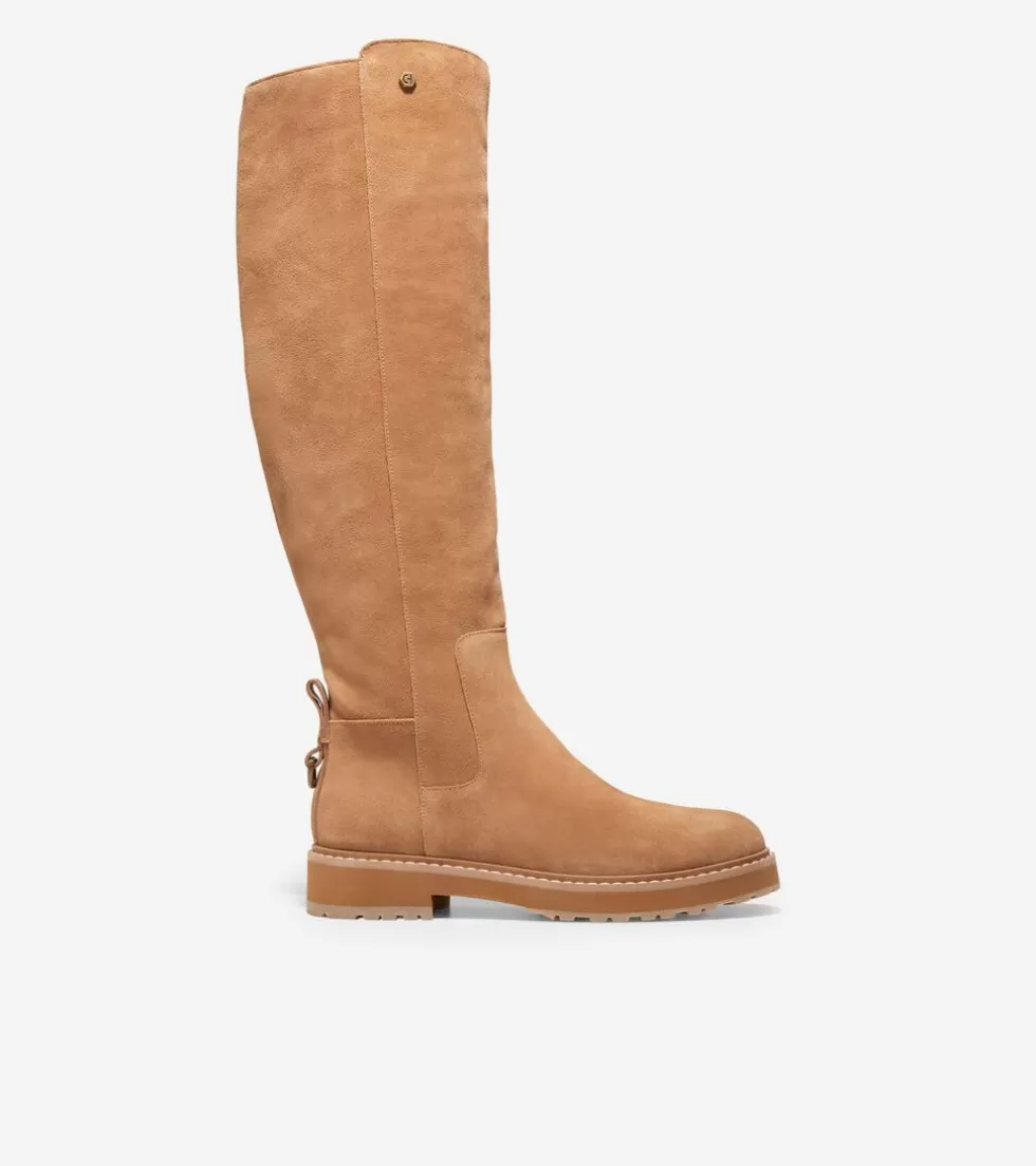 Cole Haan BOOTS^Women's Greenwich Waterproof Tall Boot GoldenHoney-AntiqueBrass