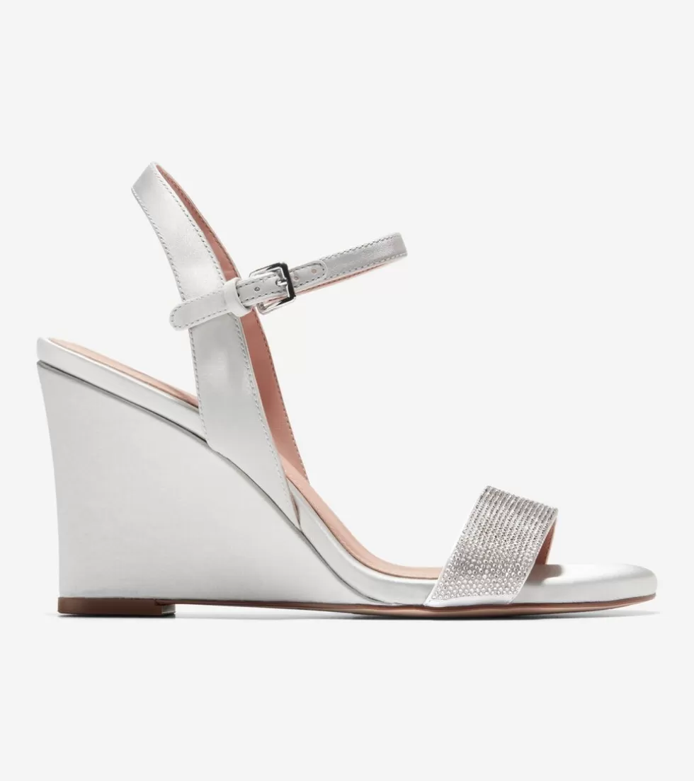 Cole Haan DRESS SHOES | SANDALS^Women's Josie Wedge Sandals AllOverCrystal-Gray