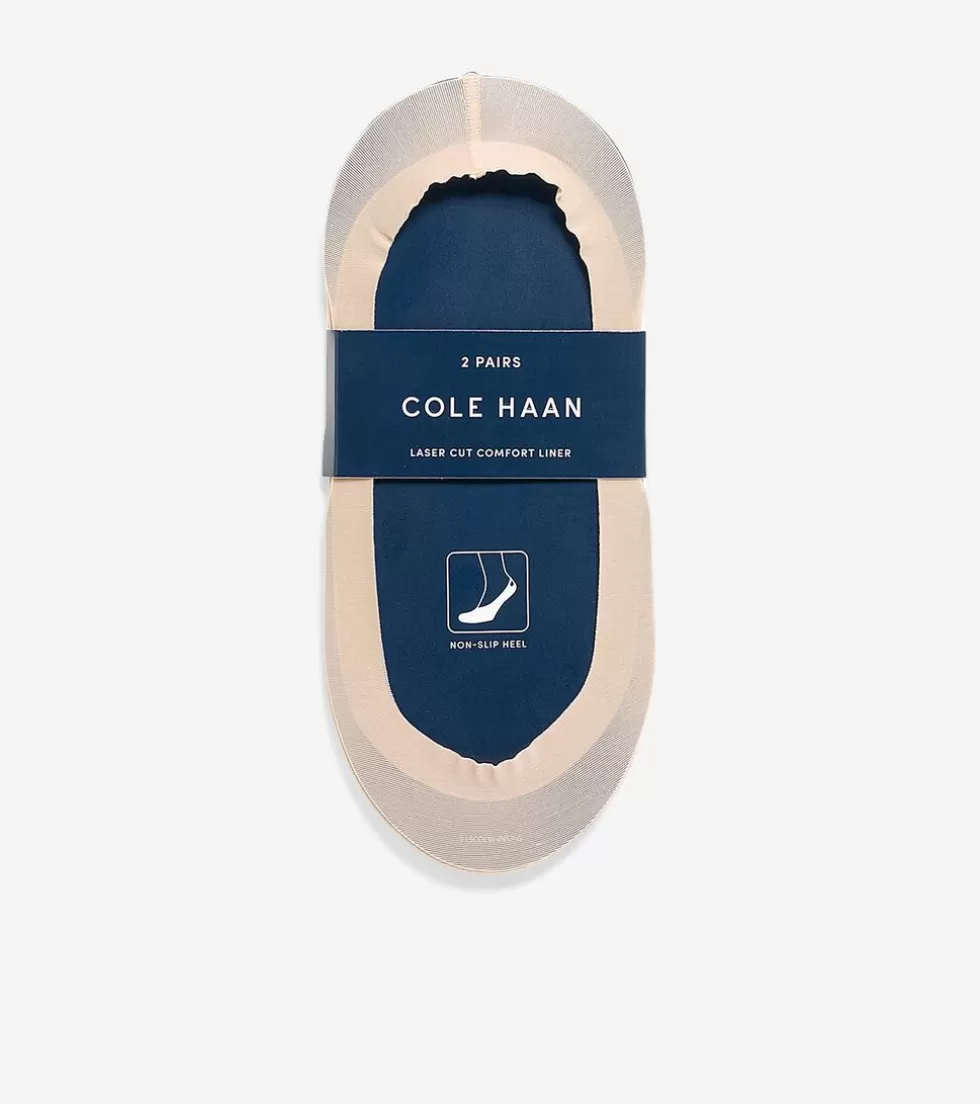 Cole Haan SOCKS | SOCKS^Women's Laser Cut Liner - 2 Pack Bare