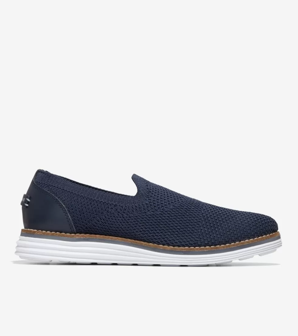 Cole Haan FLATS & SLIP-ONS | DRESS SHOES^Women's Original Grand Cloudfeel Meridian Loafer NavyKnit-OpticWhite