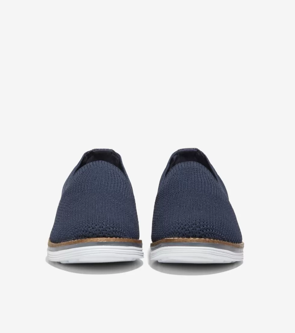 Cole Haan FLATS & SLIP-ONS | DRESS SHOES^Women's Original Grand Cloudfeel Meridian Loafer NavyKnit-OpticWhite