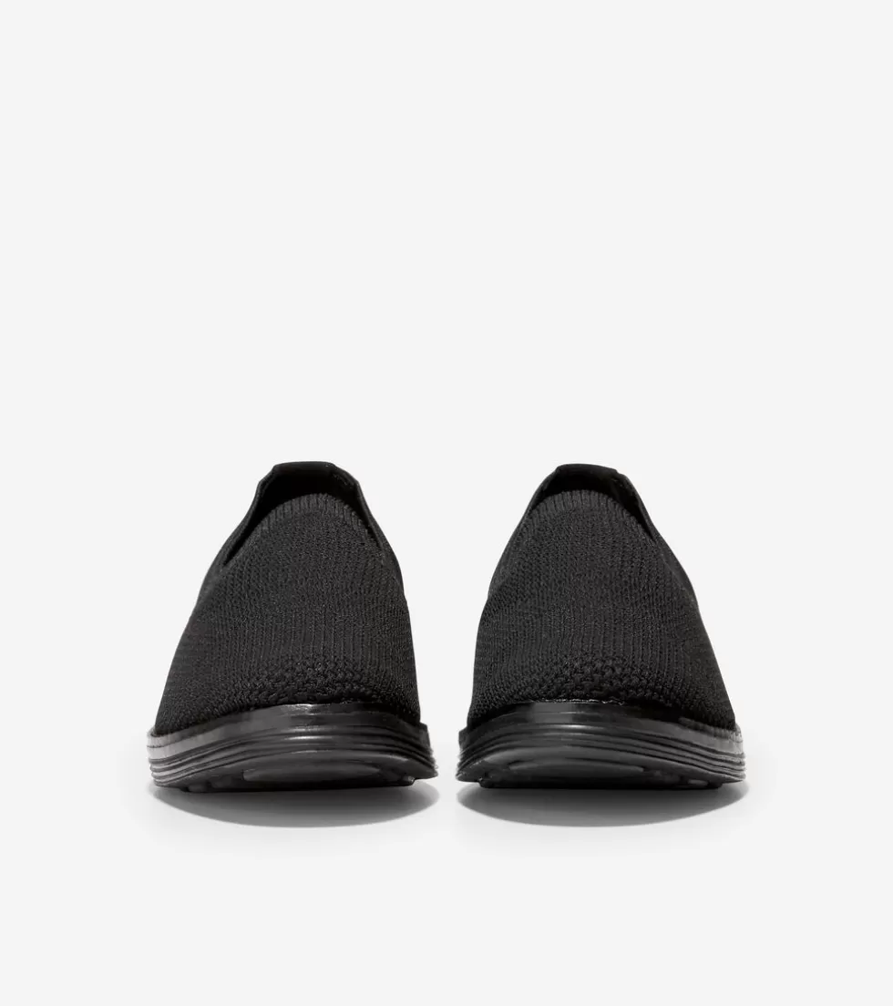 Cole Haan FLATS & SLIP-ONS | DRESS SHOES^Women's ØriginalGrand Meridian Loafer BlackKnit-Black